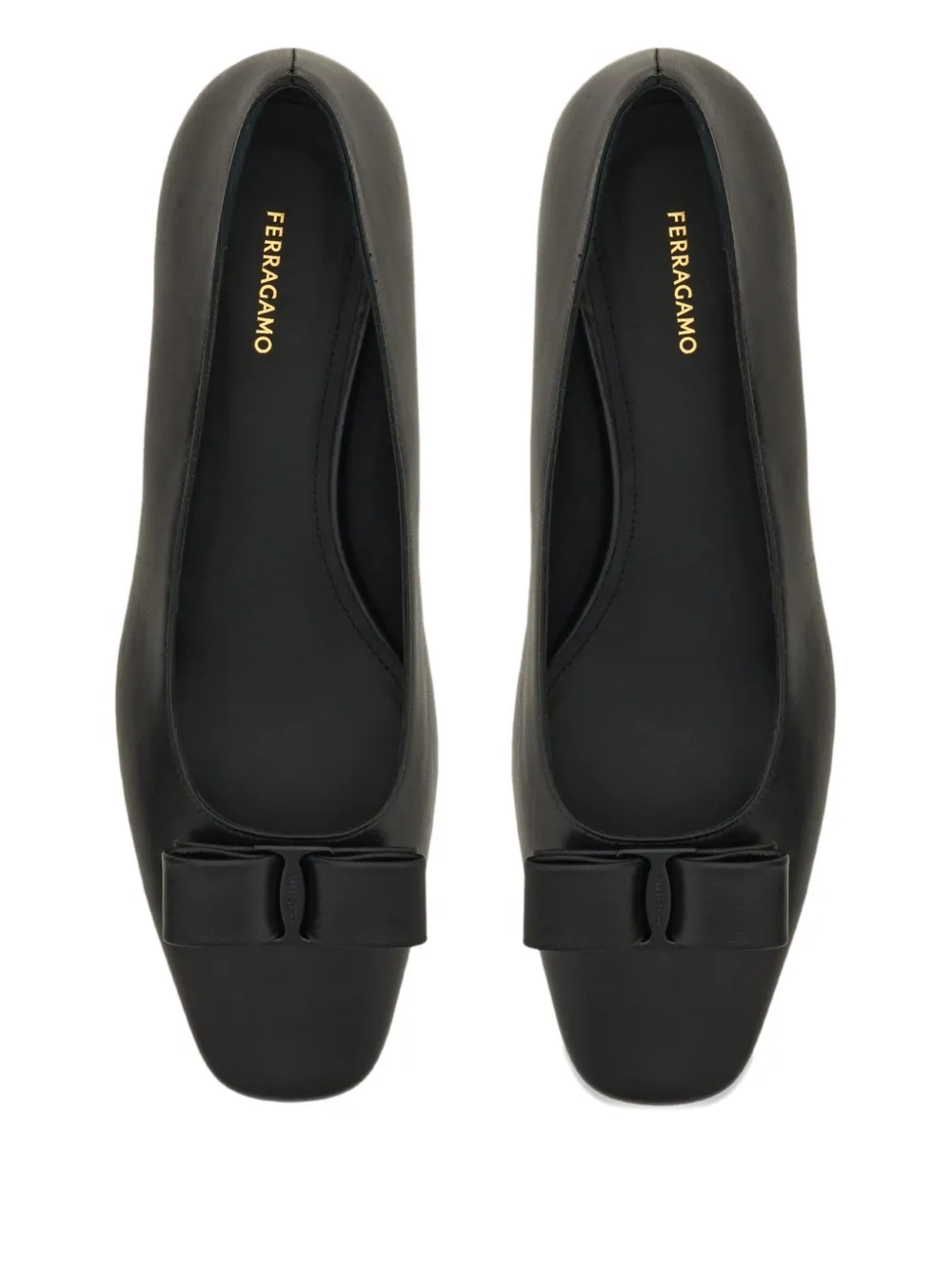 Ferragamo 30mm Iconic bow pumps Black