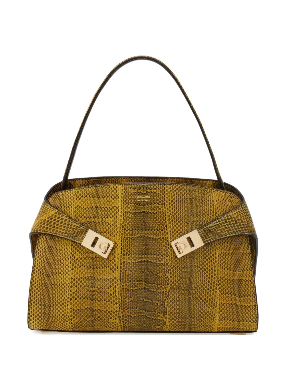Ferragamo Hug schoudertas Geel