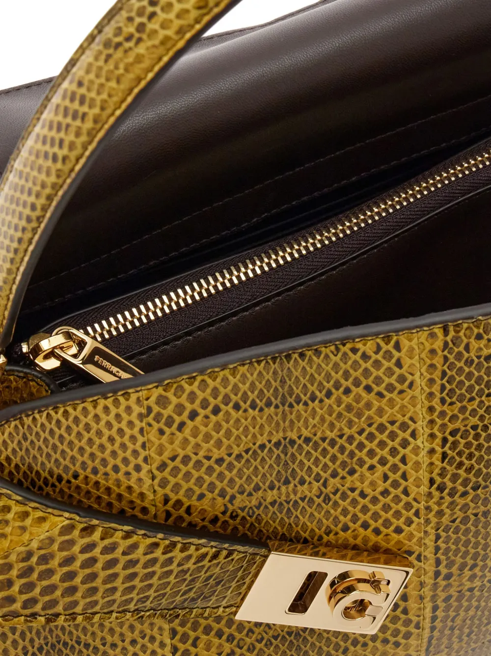 Ferragamo Hug schoudertas Geel