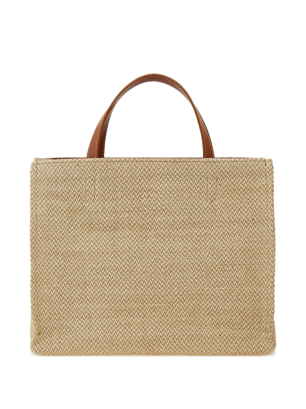 Ferragamo Shopper met geborduurd logo Beige