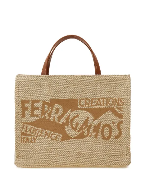 Ferragamo medium logo-embroidered tote bag