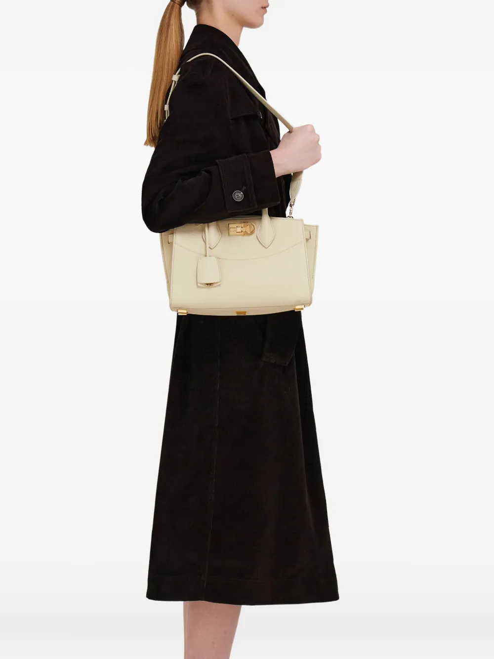 Ferragamo Medium Soft Studio shopper Beige
