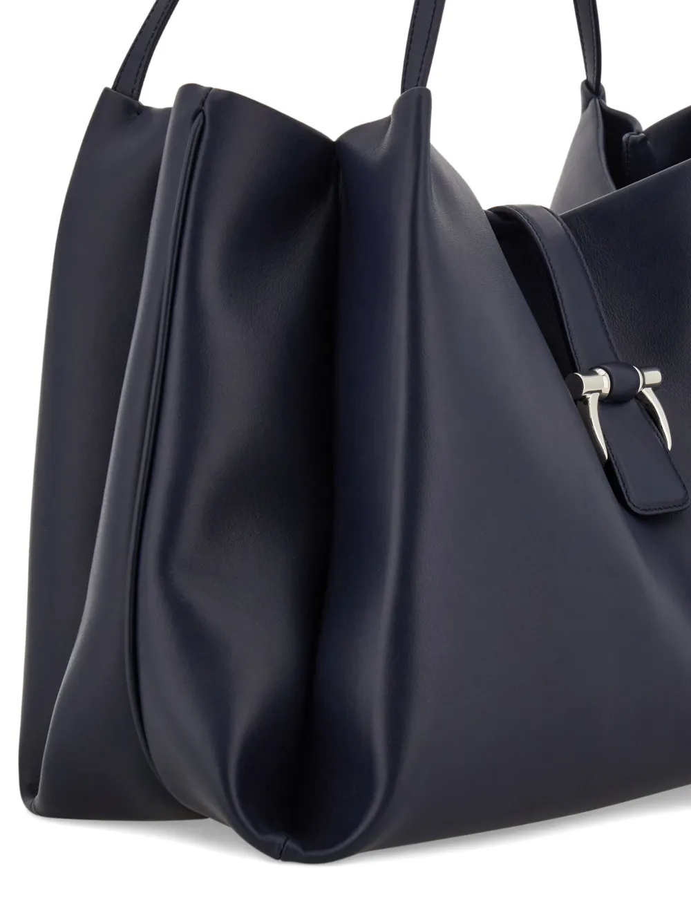 Ferragamo Leren shopper Blauw