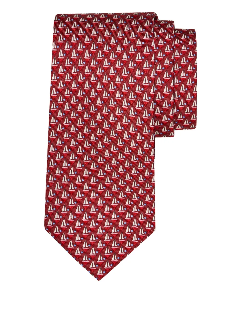 Ferragamo sailing-motif tie | Red | Image 1