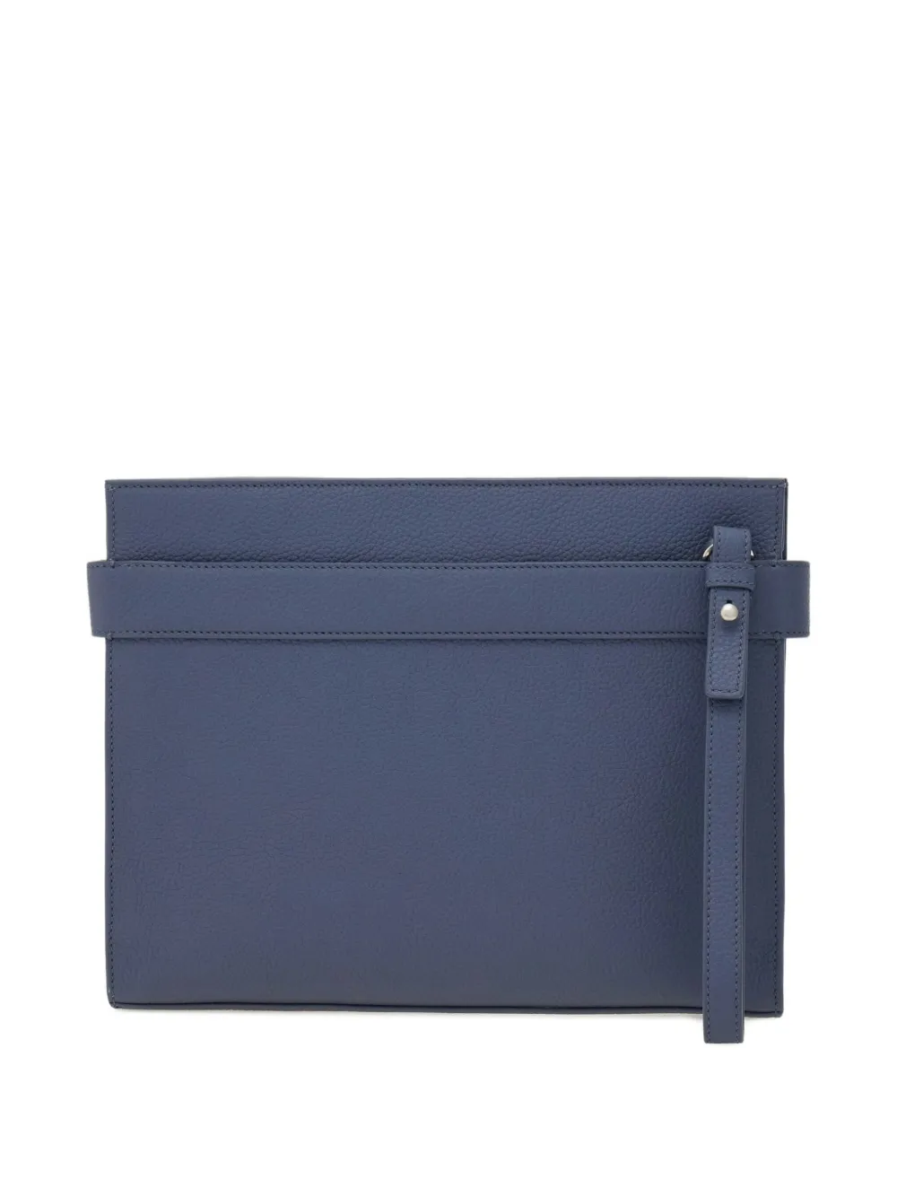 Ferragamo Clutch met gancini-gesp Grijs
