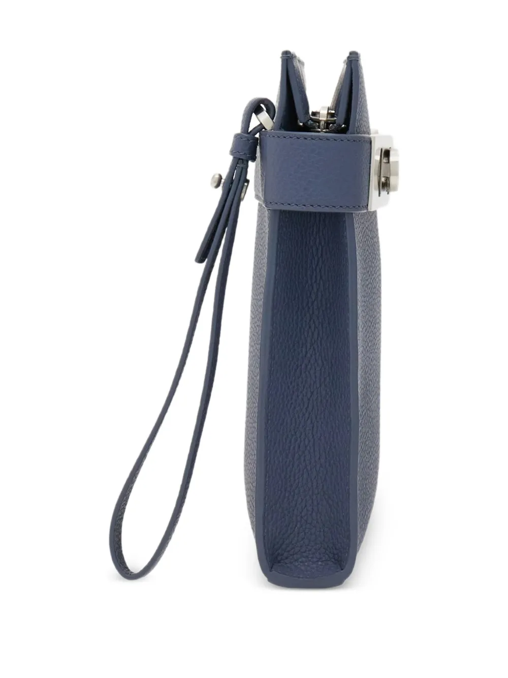 Ferragamo Clutch met gancini-gesp Grijs