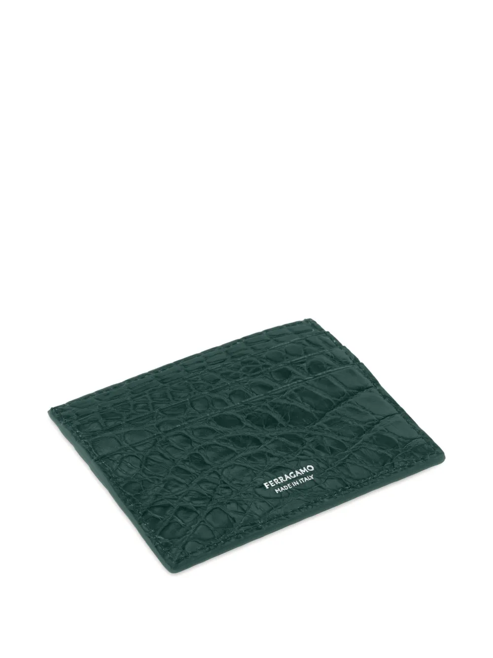 Ferragamo Gancini Cardholder In Green