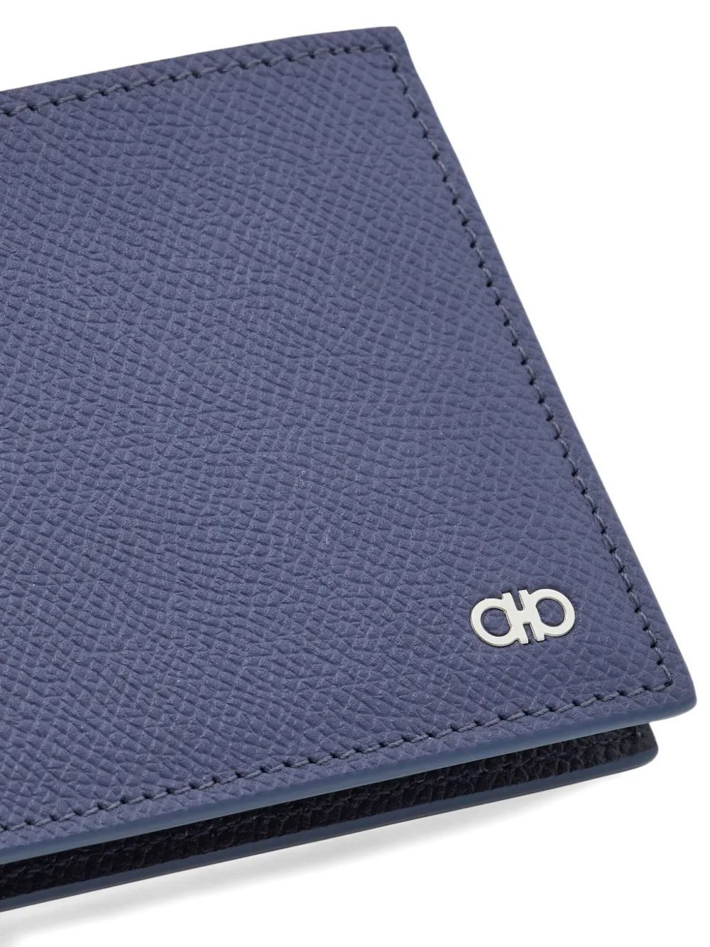 Ferragamo Gancini leren pasjeshouder Grijs
