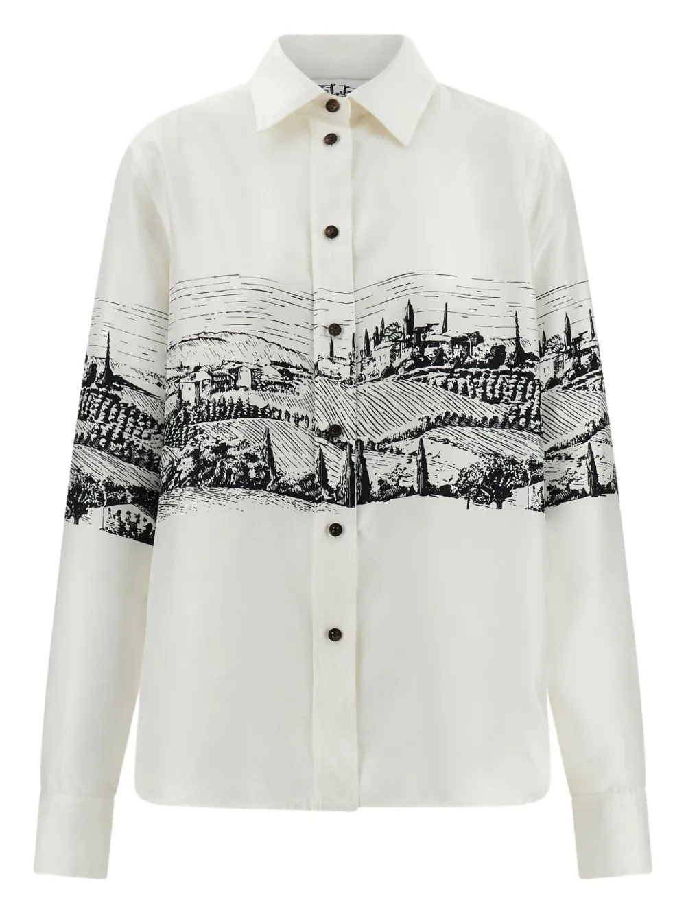 Ferragamo Zijden blouse Wit
