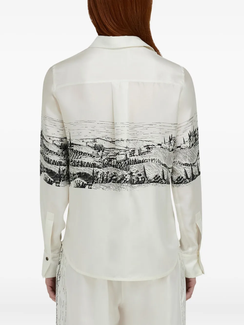 Ferragamo Zijden blouse Wit