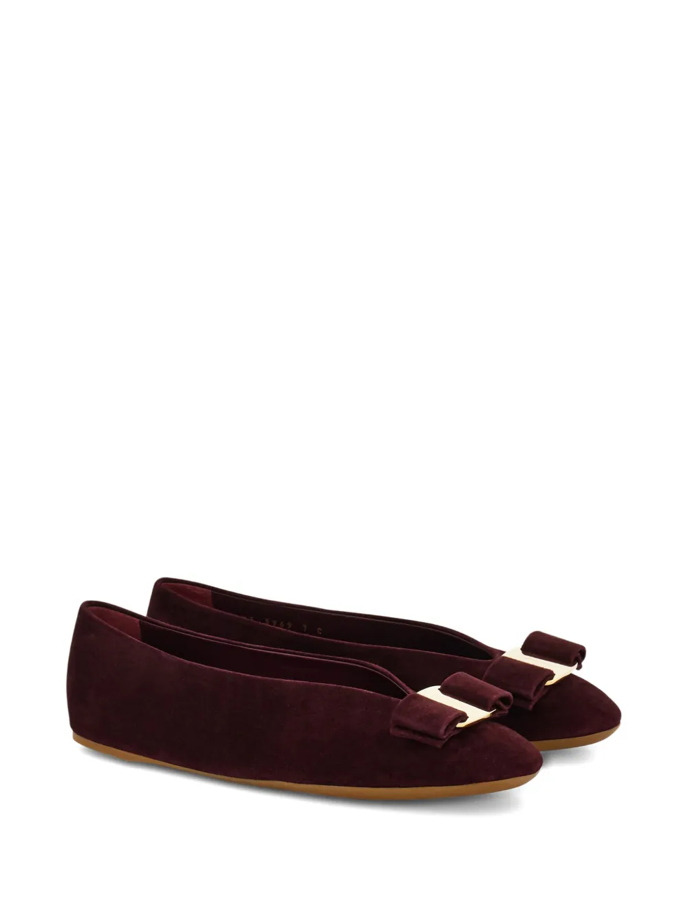 Ferragamo Vara leren ballerina's - Rood