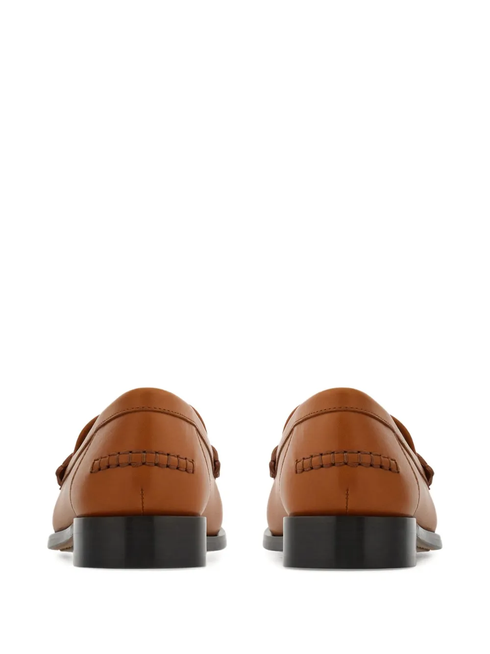 Ferragamo Moccasin With Gancini Ornament In Brown