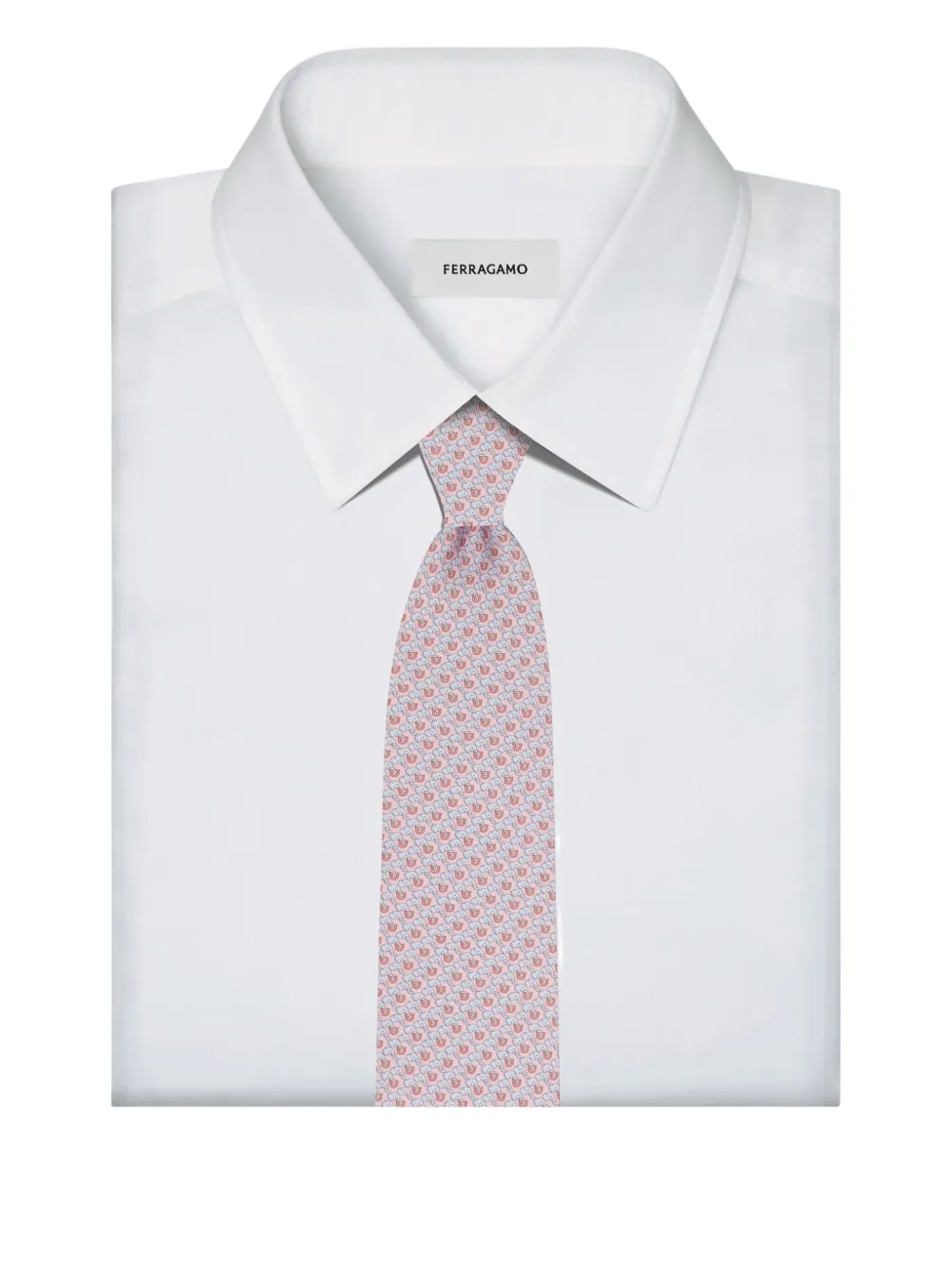 Ferragamo Elephant Print Silk Tie