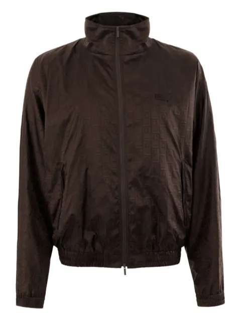 Ferragamo logo-pattern elastic-cuff jacket