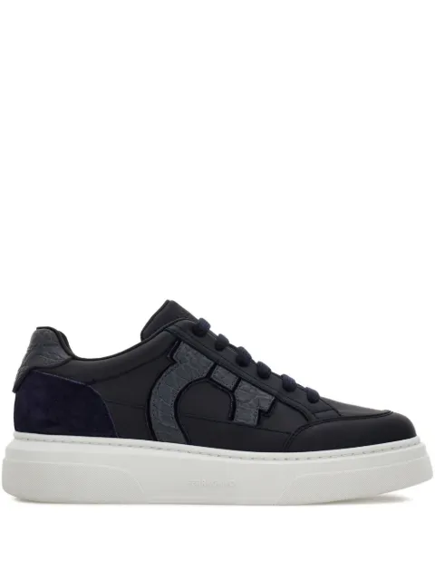 Ferragamo leather panelled sneakers