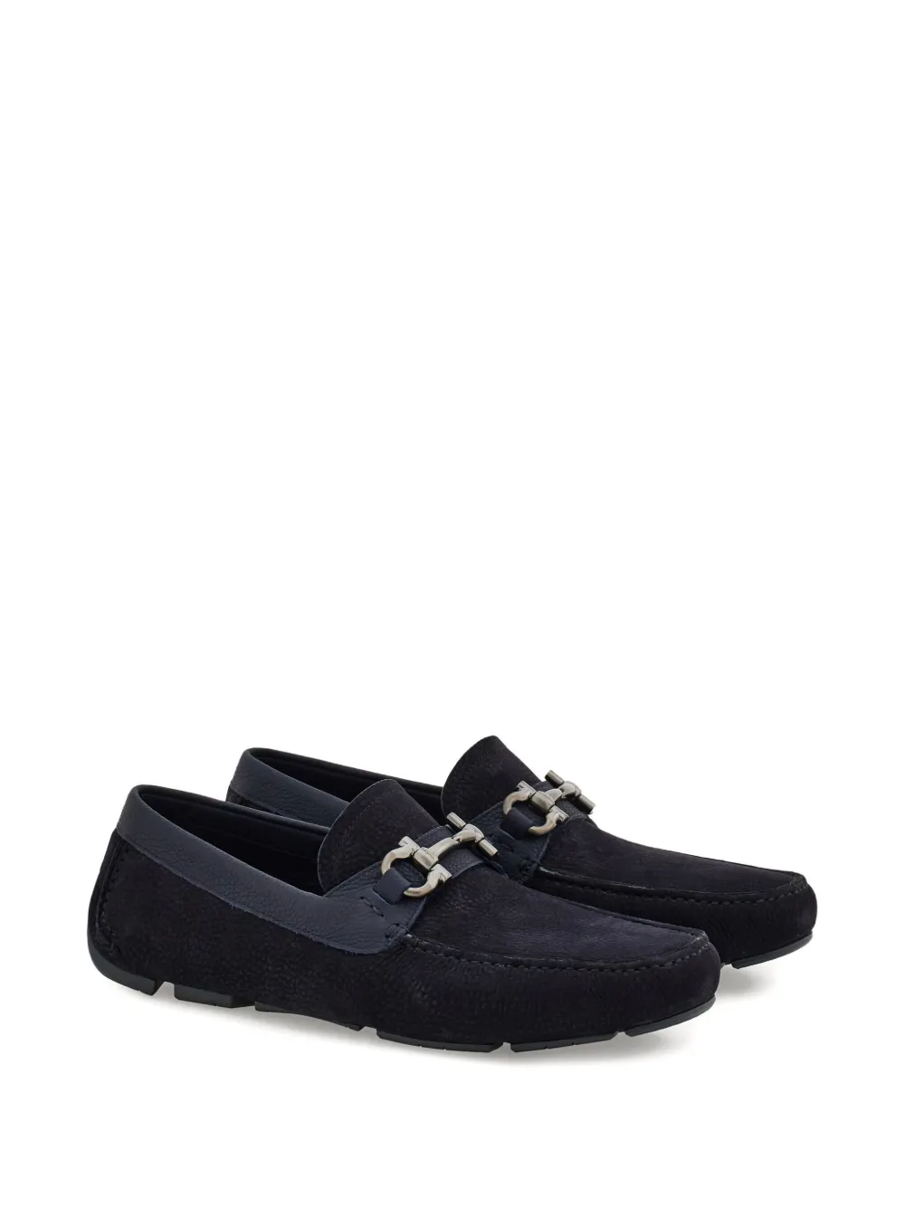 Ferragamo Gancini-embellishment loafers Blue