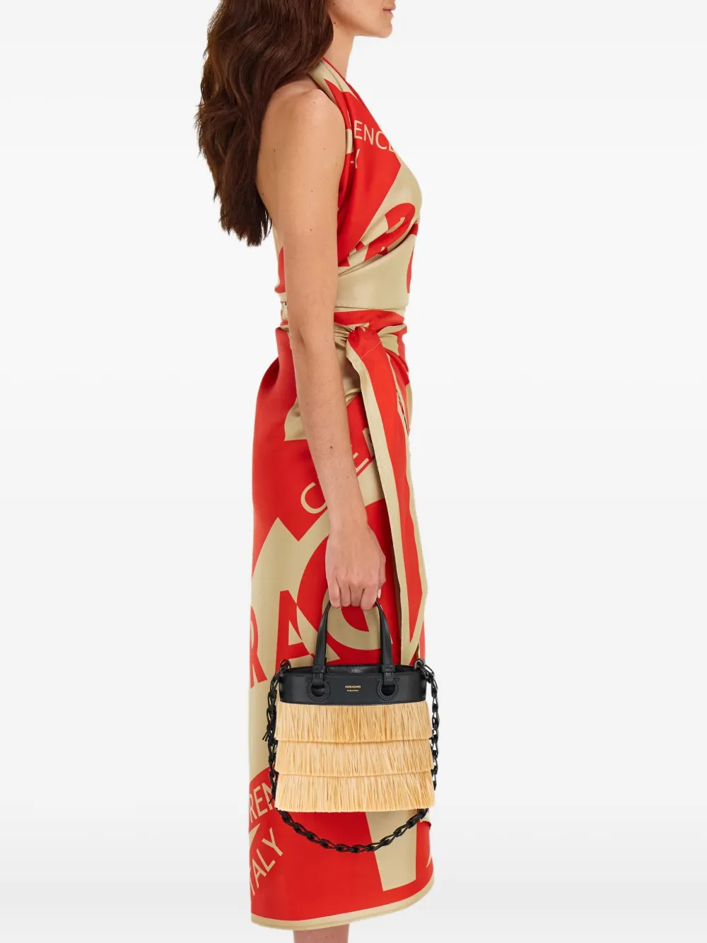Ferragamo Fringed Tote Bag