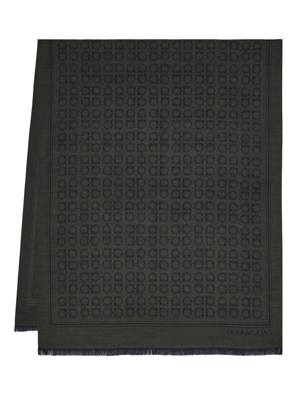 Gancini-patterned scarf