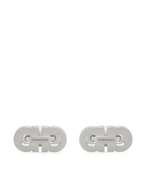 Ferragamo boutons de manchette Double Gancini