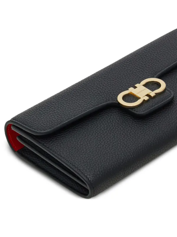 Ferragamo ガンチーニ チェーンウォレット | ブラック | FARFETCH JP