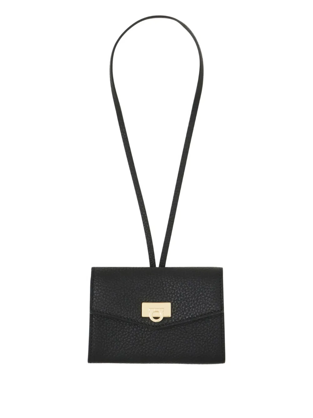 Ferragamo Card Holder Charm In Black
