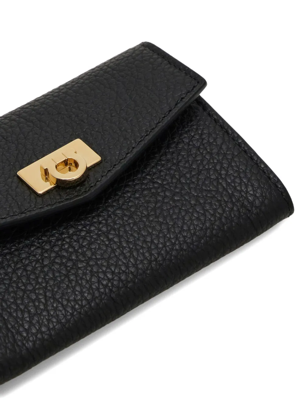 Ferragamo Leren pasjeshouder Zwart
