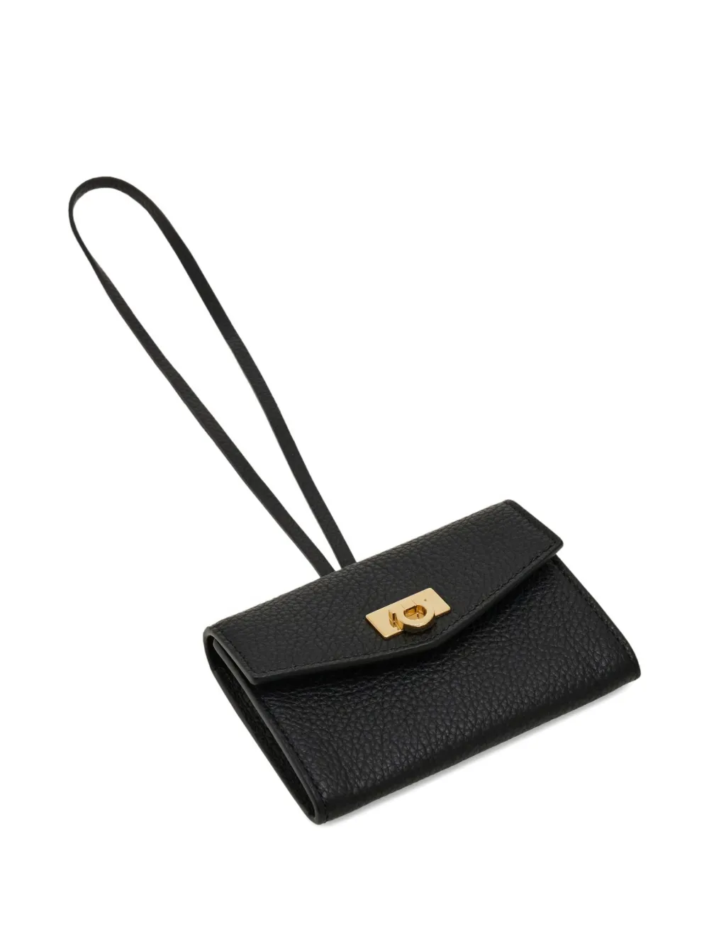 Ferragamo Leren pasjeshouder Zwart