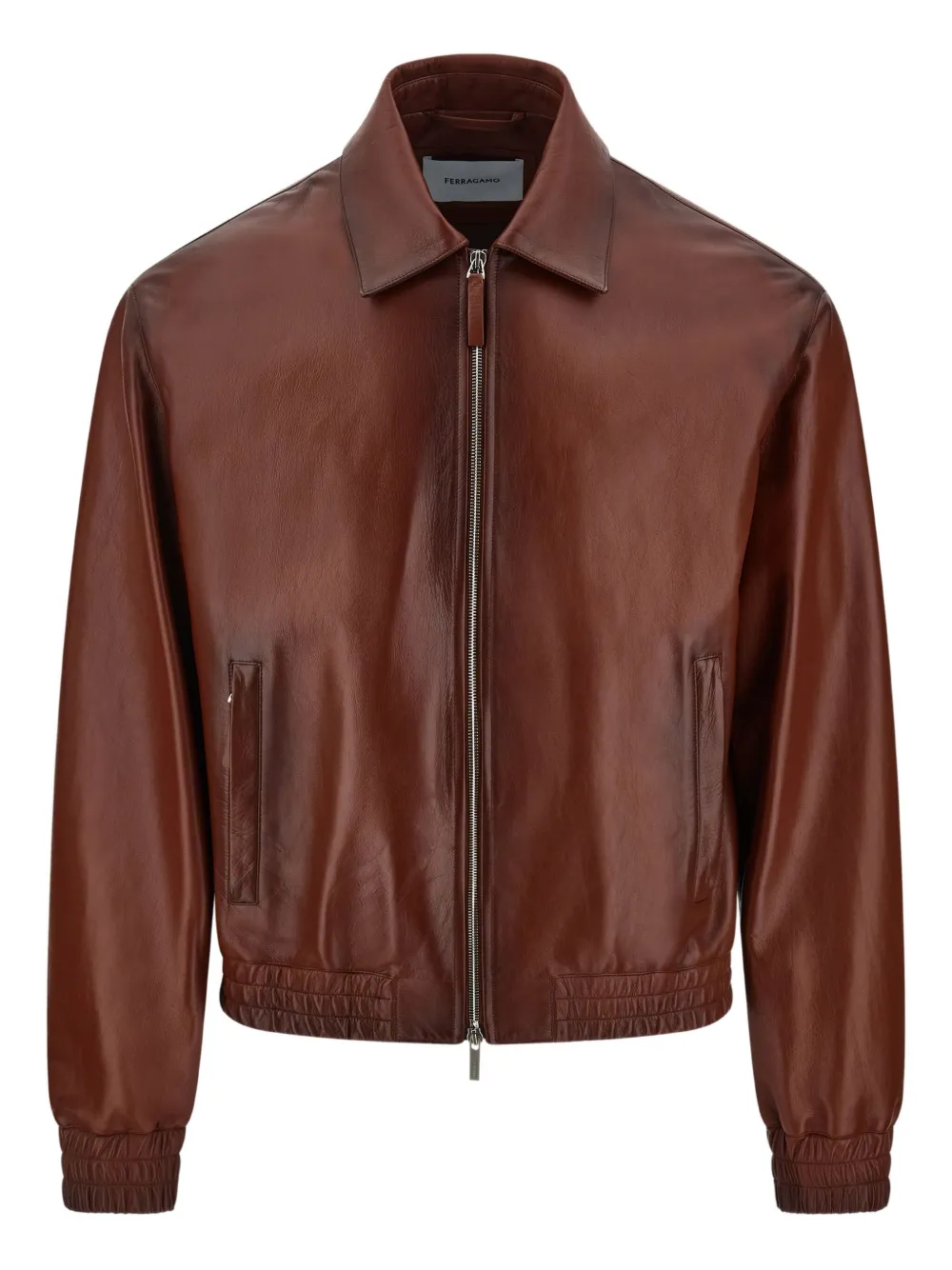 Ferragamo leather jacket | Brown | Image 1