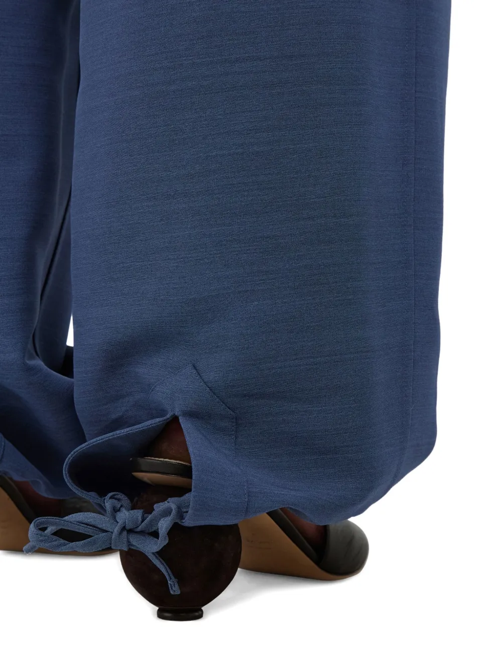 Ferragamo Broek met wijde pijpen Grijs