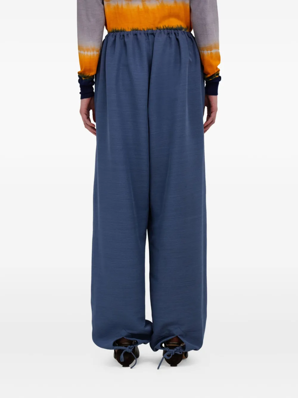 Ferragamo Broek met wijde pijpen Grijs
