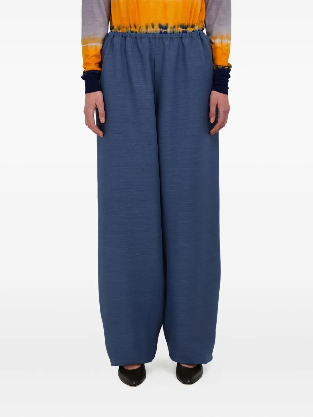 Ferragamo Broek met wijde pijpen Grijs