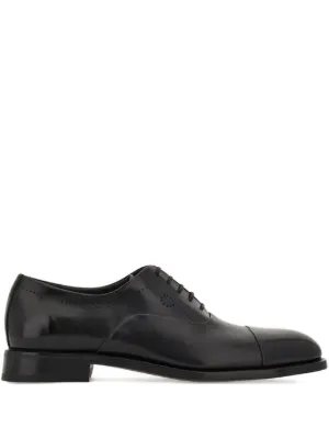 Ferragamo スクエアトゥ オックスフォードシューズ | レッド | FARFETCH JP