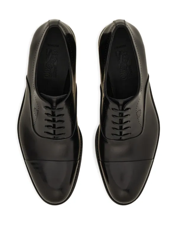 Ferragamo♪SALE♪0763933 Ferragamo Leather Oxford Shoes | Black | FARFETCH CA