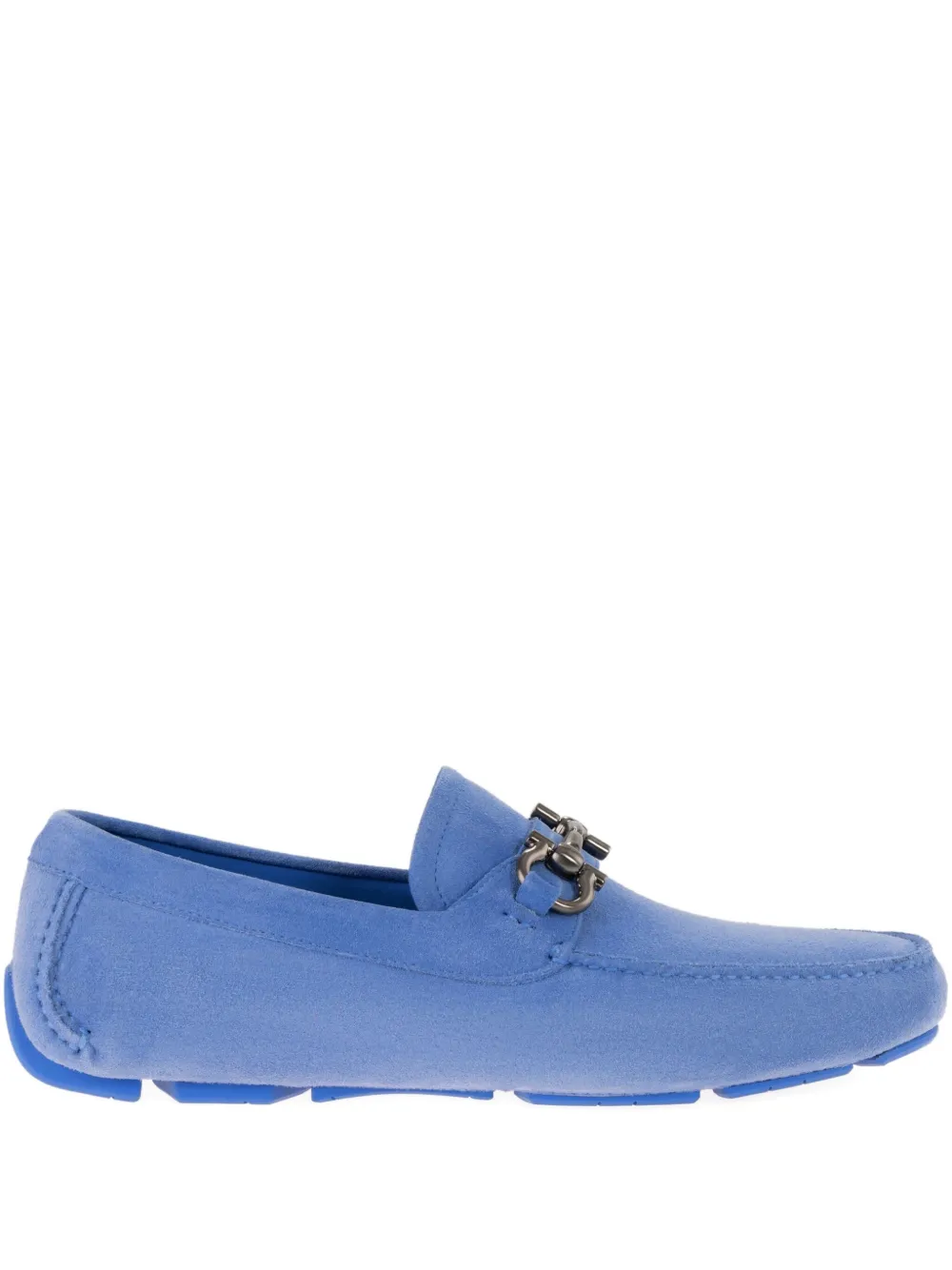 Ferragamo Gancini-buckle loafers Blue
