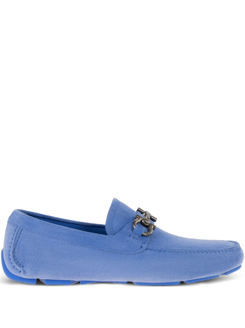Ferragamo Gancini-buckle loafers Blue