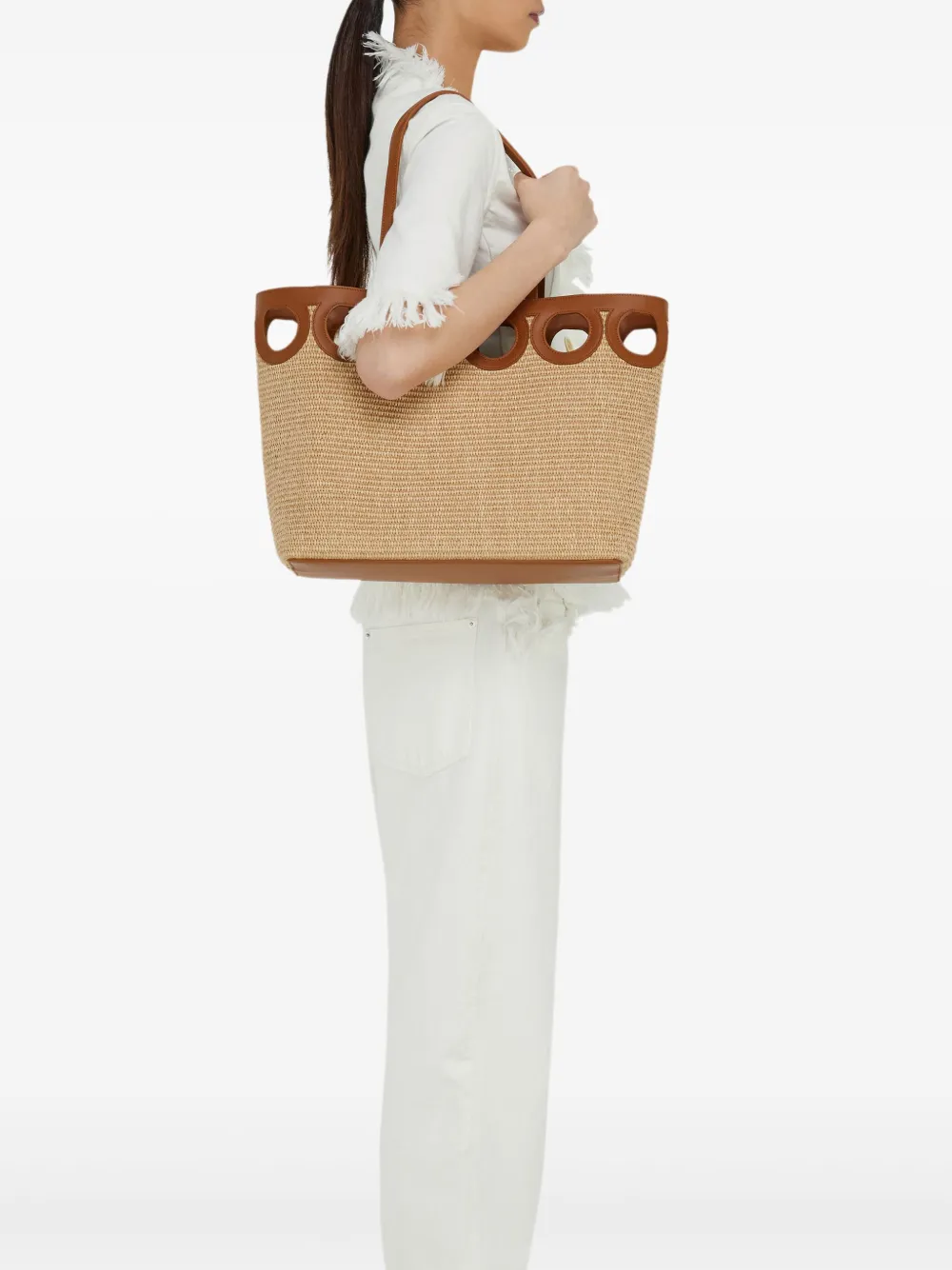 Ferragamo Raffia shopper - Beige