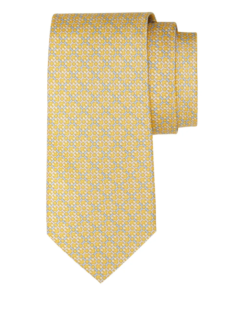 geometric-patterned tie