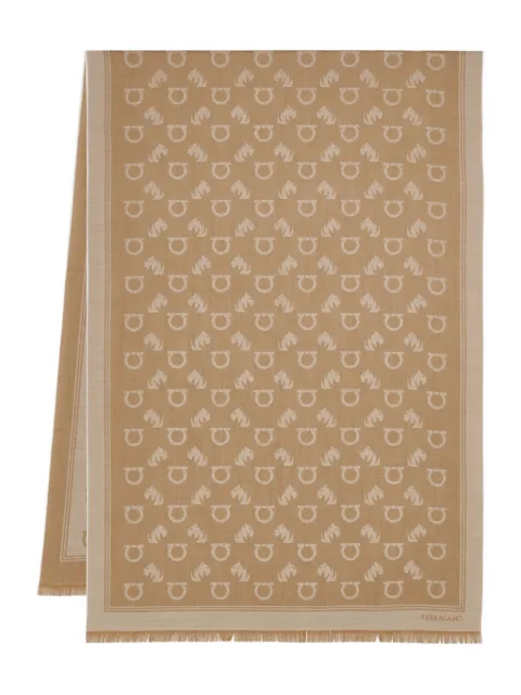 Ferragamo logo-patterned scarf