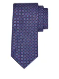 Ferragamo patterned silk tie - Blue