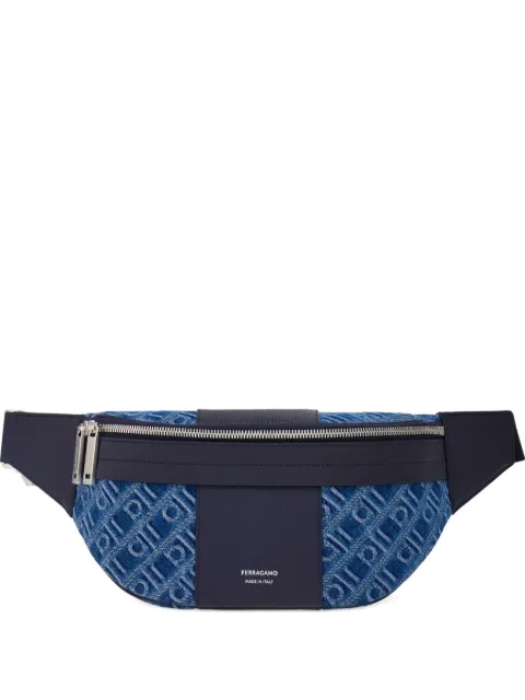 Ferragamo Monogram-jacquard belt bag