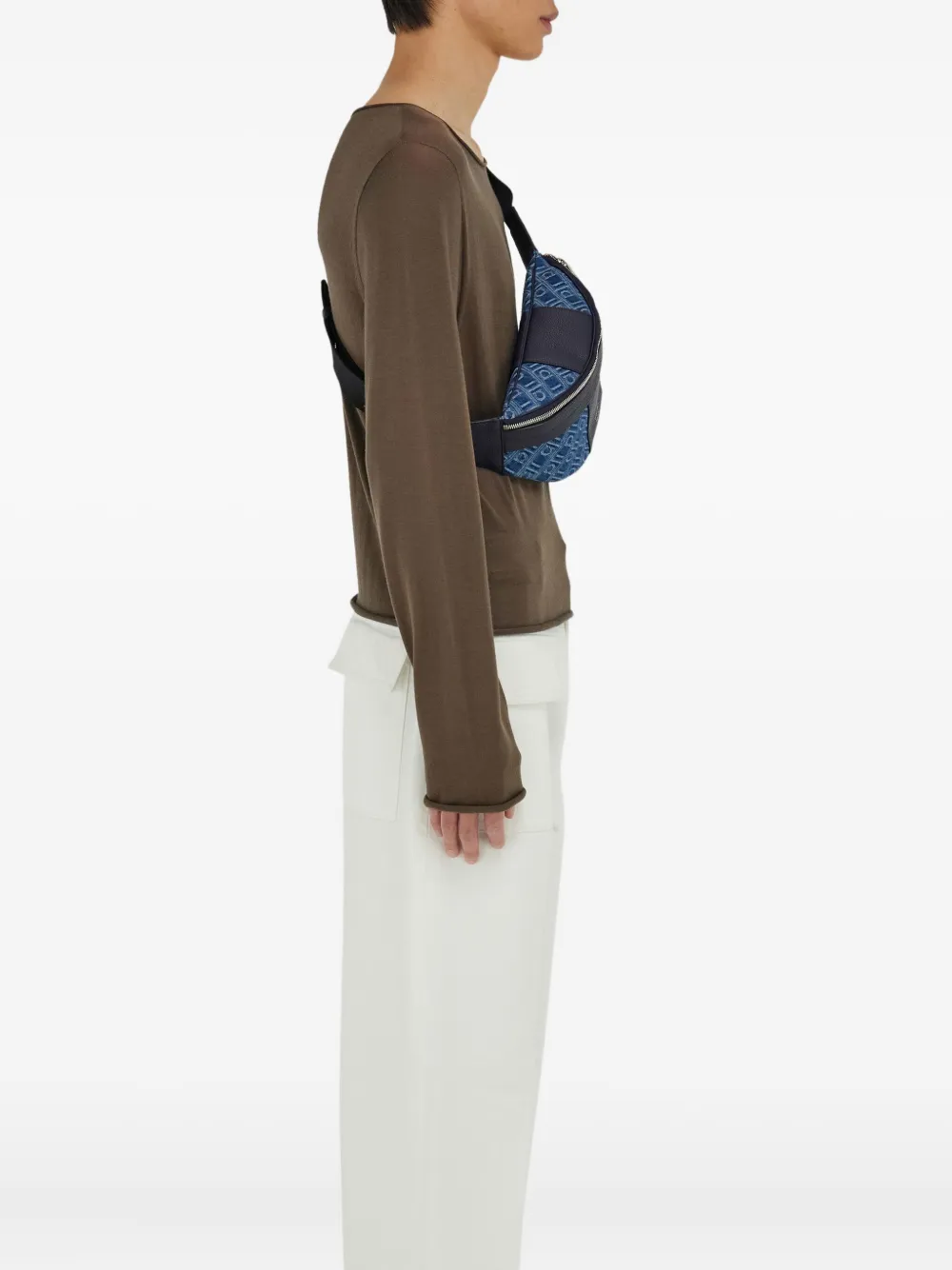 Ferragamo Heuptas met Monogram-jacquard Blauw