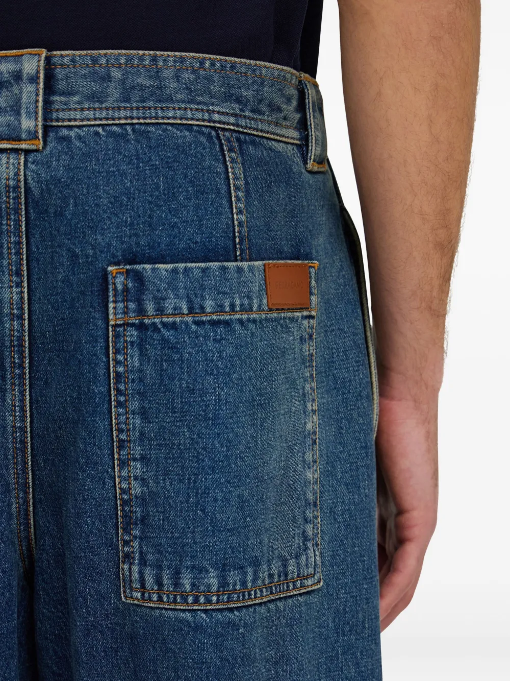 Ferragamo Katoenen jeans Blauw