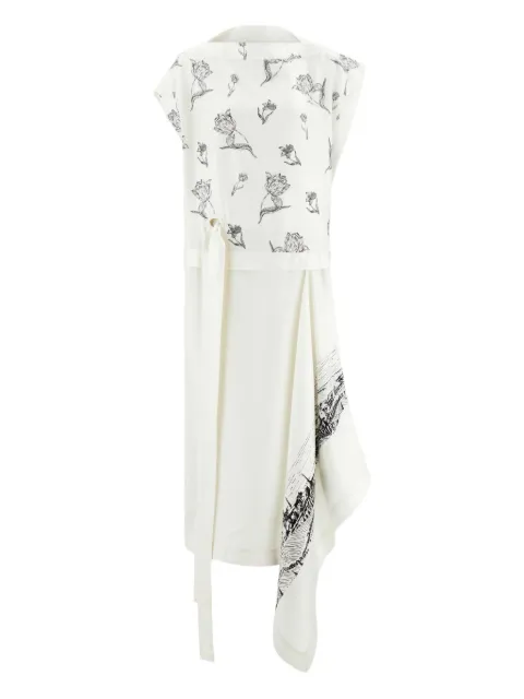 Ferragamo floral-print midi dress
