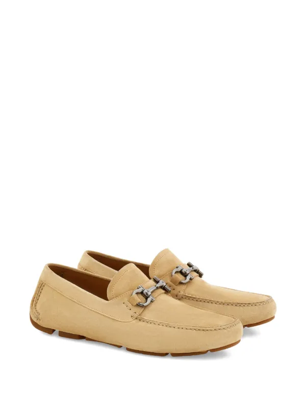 Beige Gamuza Mocasines Ferragamo Gamuza Ferragamo Mocasines De