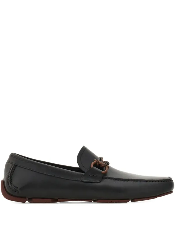 Salvatore Ferragamo ガンチーニ ローファー 黒 Ferragamo ガンチーニ ローファー | ブラック | FARFETCH JP