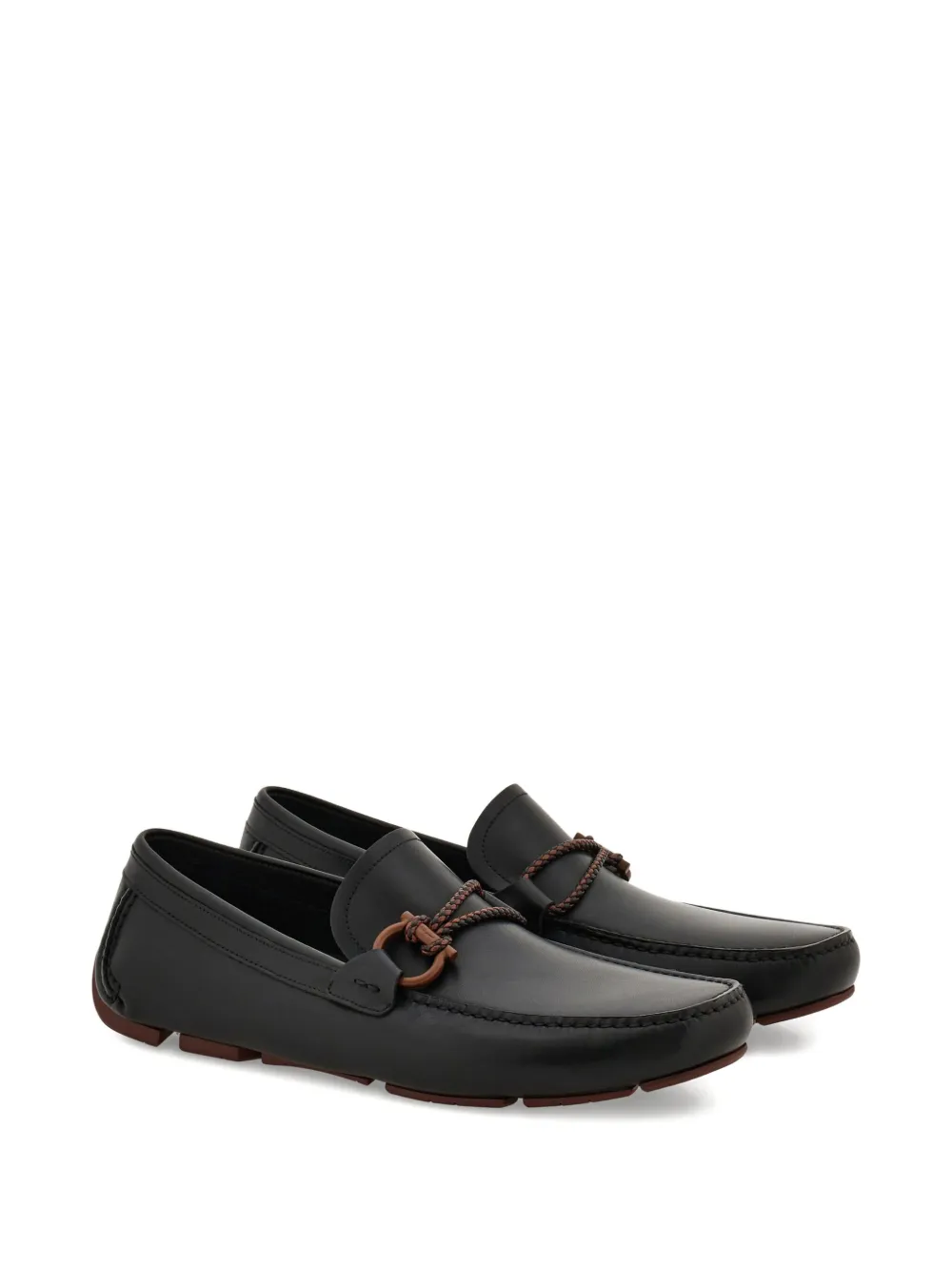 Ferragamo Gancini loafers Black
