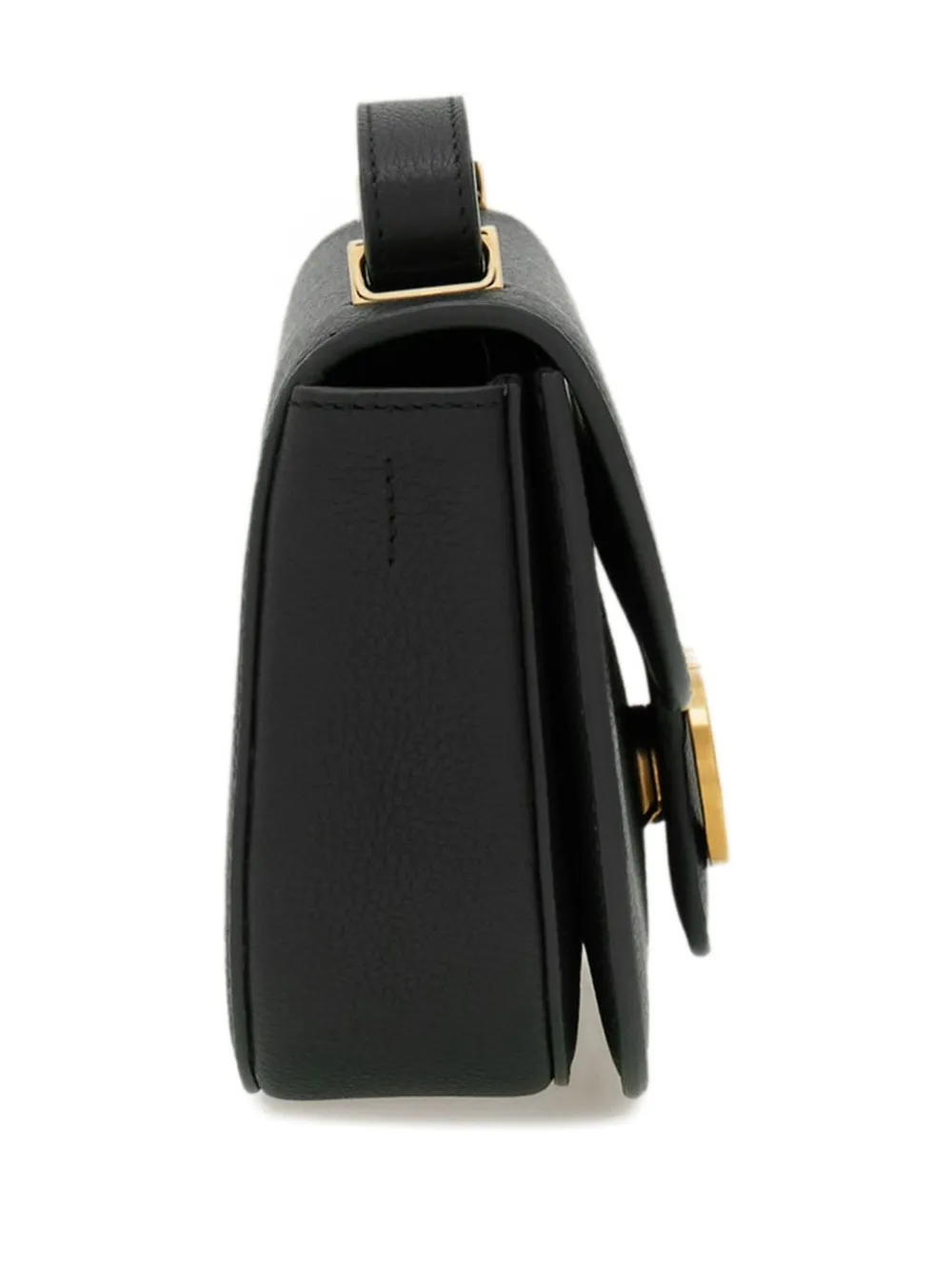 Ferragamo Double Gancini crossbodytas Zwart