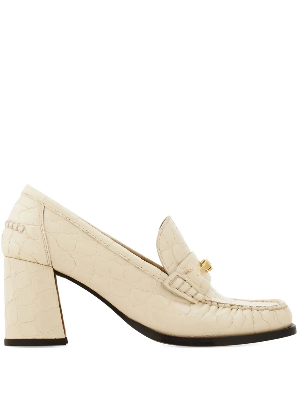 Ferragamo 70mm leather loafers White