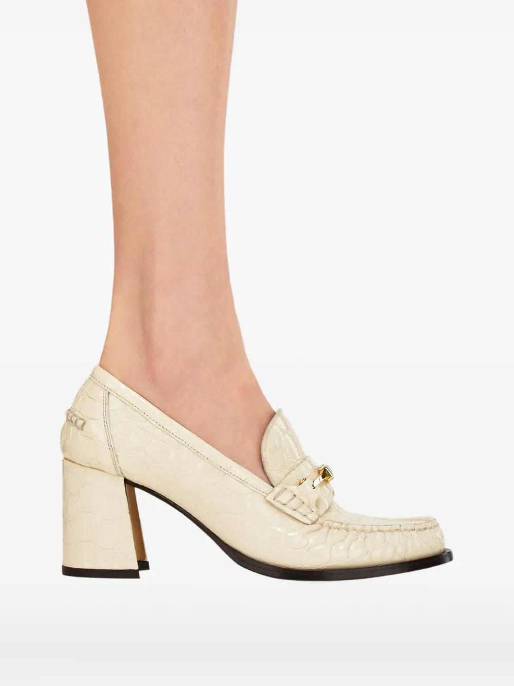 Ferragamo 70mm leather loafers White