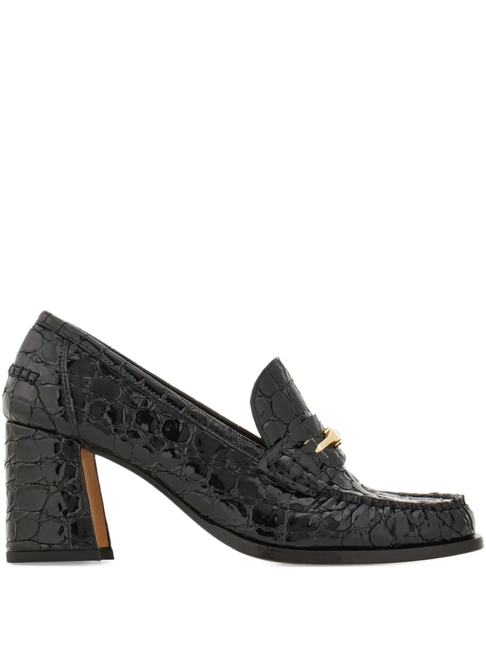 Ferragamo 70mm leather loafers Black